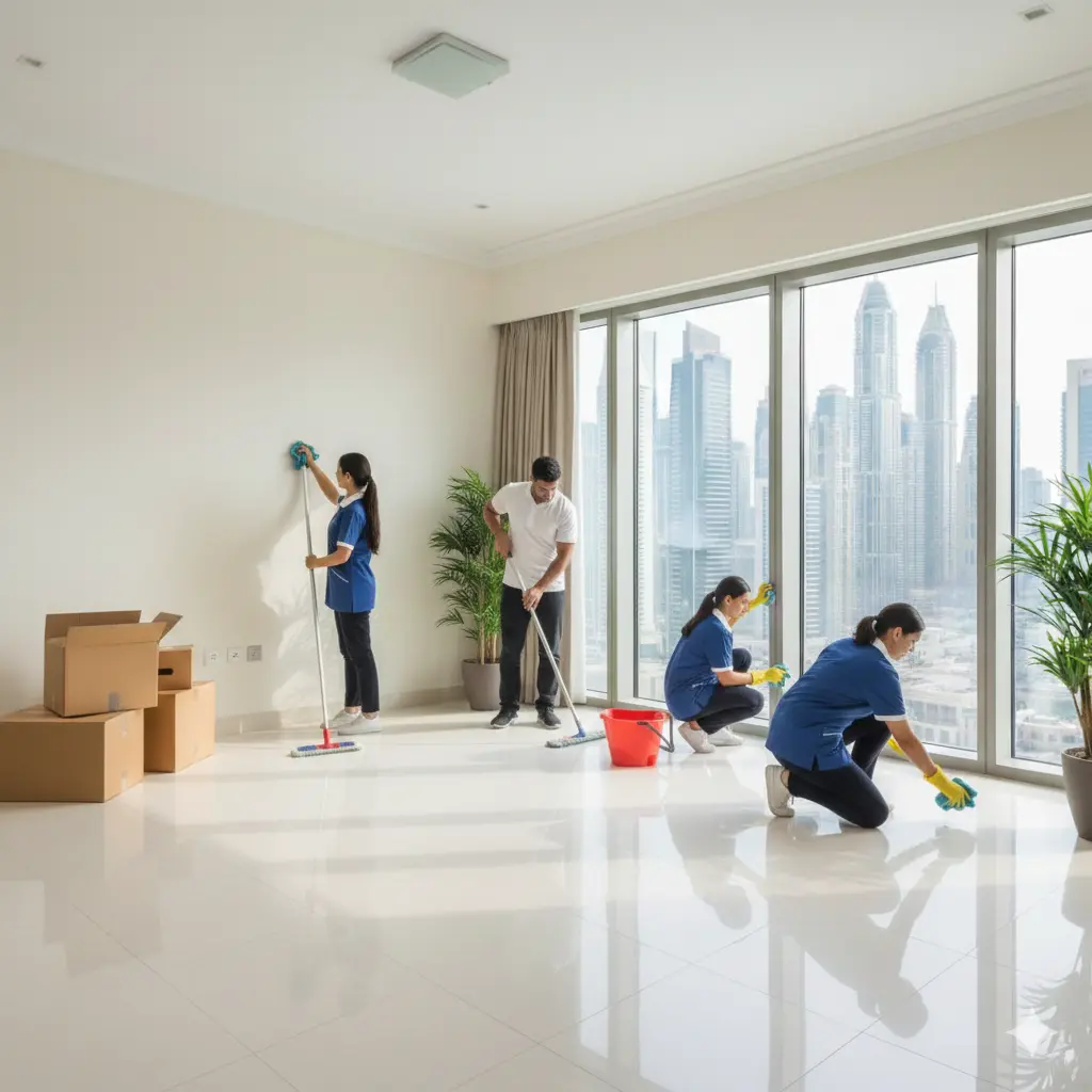 Professional cleaning services transforming home in Dubai UAE